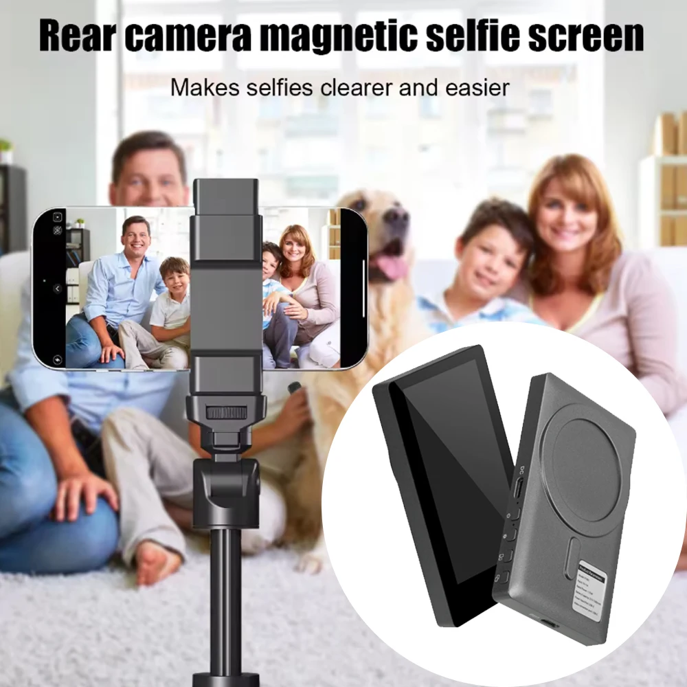 New Wireless Magnetic Mount Vlog Selfie Monitor Screen Phone Rear Camera Selfie WiFi Bluetooth Connection for Selfie Live Vlog
New Wireless Magnetic Mount Vlog Selfie Monitor Screen Phone Rear Camera Selfie WiFi Bluetooth Connection for Selfie Live Vlog