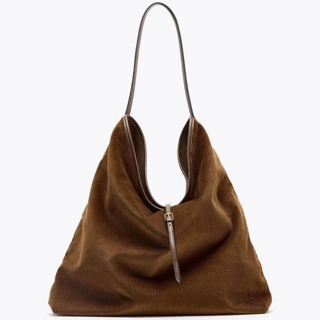 Retro Corduroy Tote Shoulder Bag Large Capacity Shopper Bags for Women Handbag Luxury Designer Bag NEW Female Commuting Purse
Retro Corduroy Tote Shoulder Bag Large Capacity Shopper Bags for Women Handbag Luxury Designer Bag NEW Female Commuting Purse