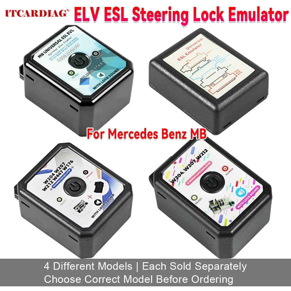 Universal Steering Lock Emulator ESL ELV For Mercedes Benz W204 W207 W212 for Sprinter Vito Vw Crafter With Lock Sound Plug&Star
Universal Steering Lock Emulator ESL ELV For Mercedes Benz W204 W207 W212 for Sprinter Vito Vw Crafter With Lock Sound Plug&Star