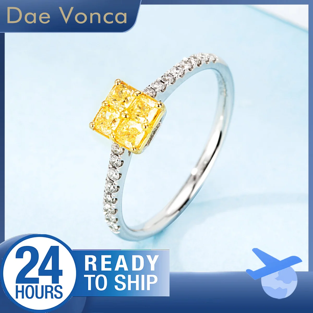 Total 0.45ct Yellow Cushion Cut Natural Diamond Ring 18K White Gold Classic Pave Diamond Ring Engagement Ring for Women
Total 0.45ct Yellow Cushion Cut Natural Diamond Ring 18K White Gold Classic Pave Diamond Ring Engagement Ring for Women