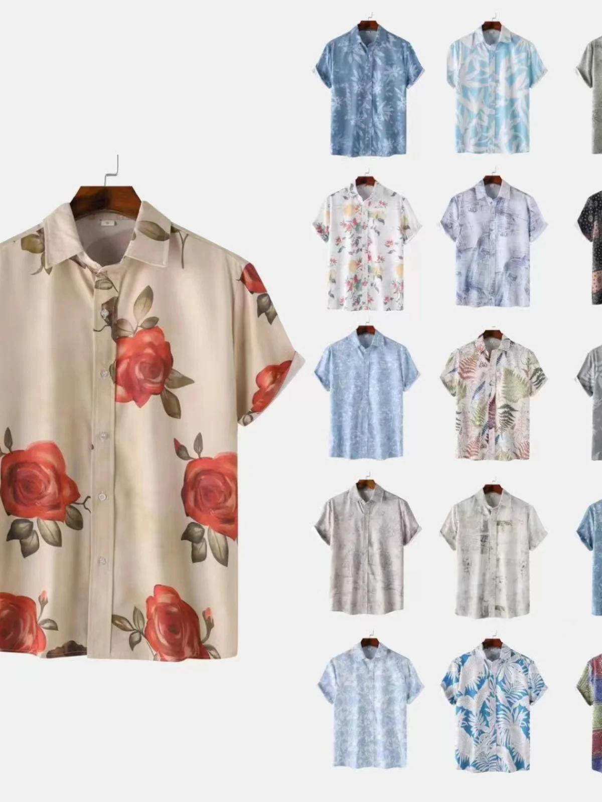 Мужская повседневная одежда свободного покроя с цветочным принтом ort Sve irt весна/лето 2024, повседневная одежда с тонким откидным воротником
Мужская повседневная одежда свободного покроя с цветочным принтом ort Sve irt весна/лето 2024, повседневная одежда с тонким откидным воротником