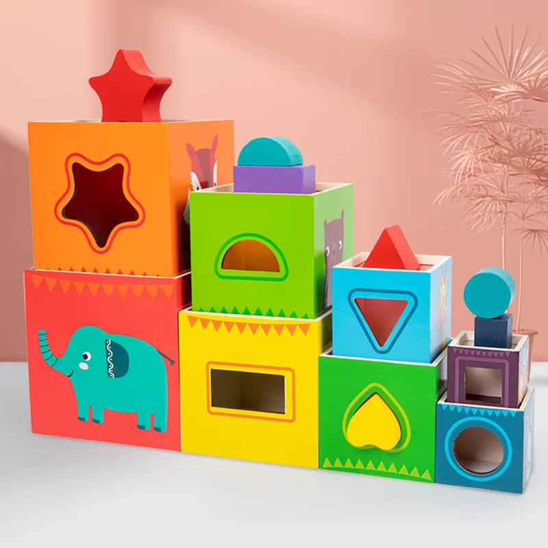 Wooden Stacked Mosaic Blocks Baby Toy Montessori Materials Intelligence Box Learning Educational Toys For Children
Wooden Stacked Mosaic Blocks Baby Toy Montessori Materials Intelligence Box Learning Educational Toys For Children