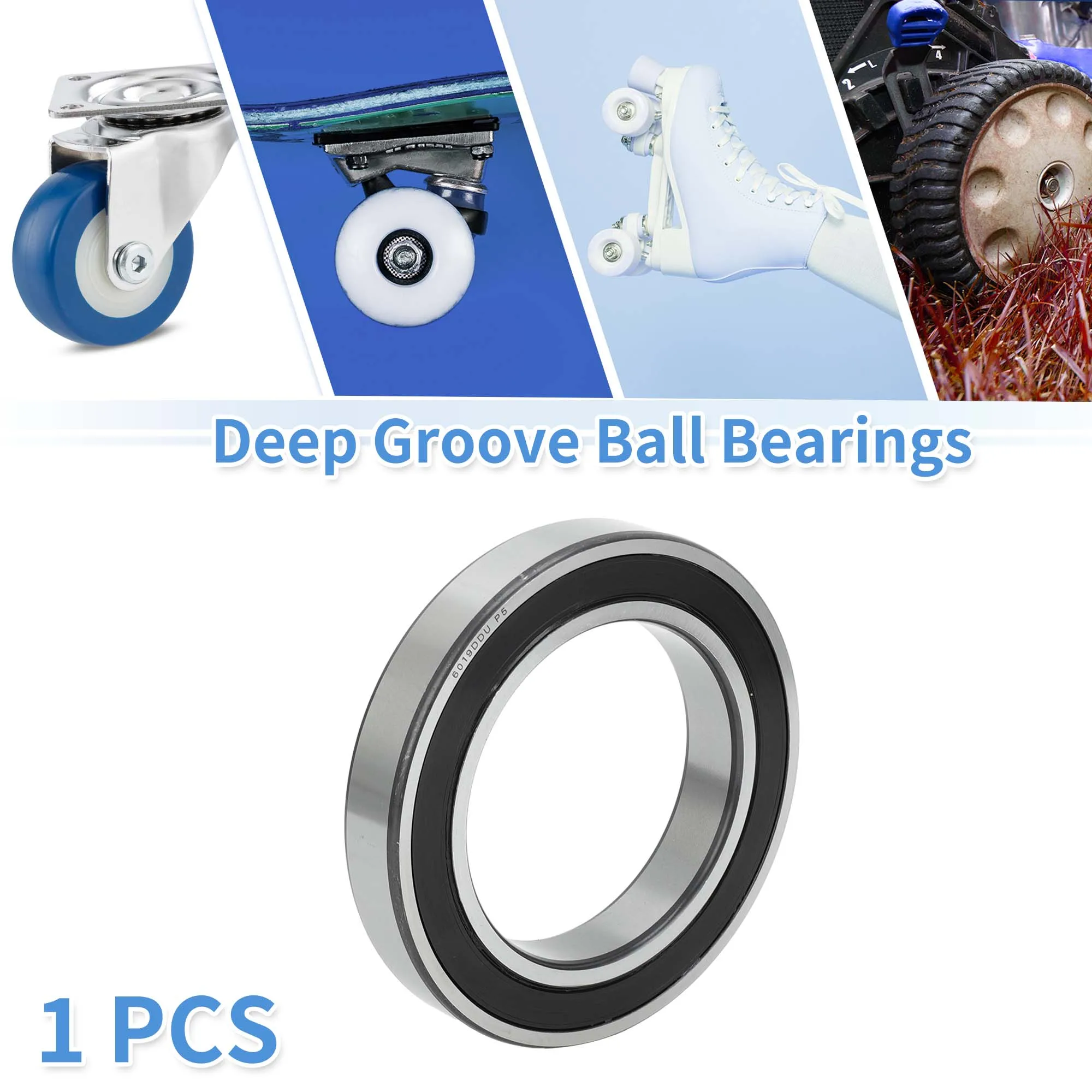 Motoforti 6019DDU и радиальные шарикоподшипники P5 95x145x24 мм смазочные подшипники с двойным резиновым уплотнением, колесо для скутера, скейтборда 
Motoforti 6019DDU и радиальные шарикоподшипники P5 95x145x24 мм смазочные подшипники с двойным резиновым уплотнением, колесо для скутера, скейтборда