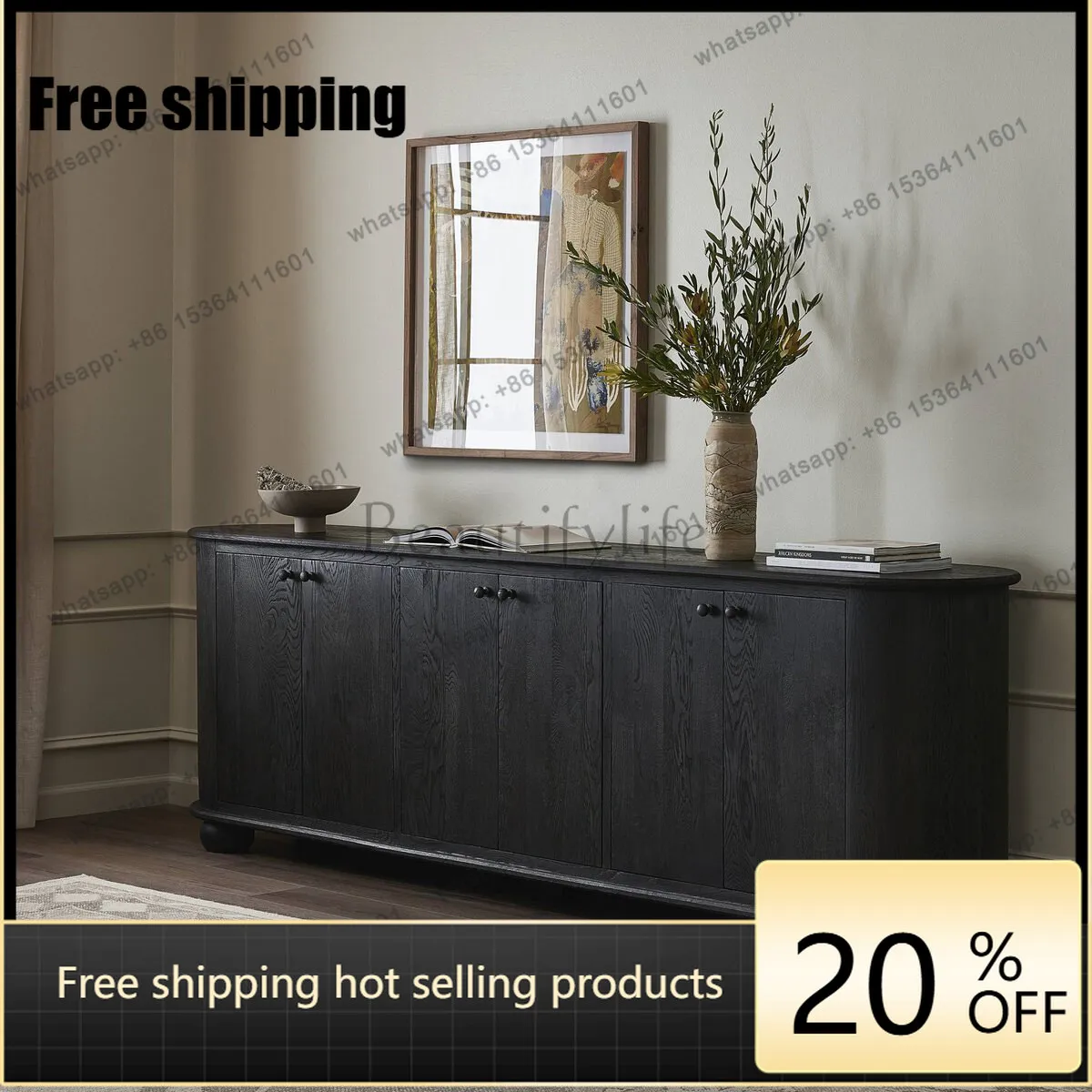LD American solid wood retro dining side cabinet, antique small apartment storage locker in the living room
LD American solid wood retro dining side cabinet, antique small apartment storage locker in the living room