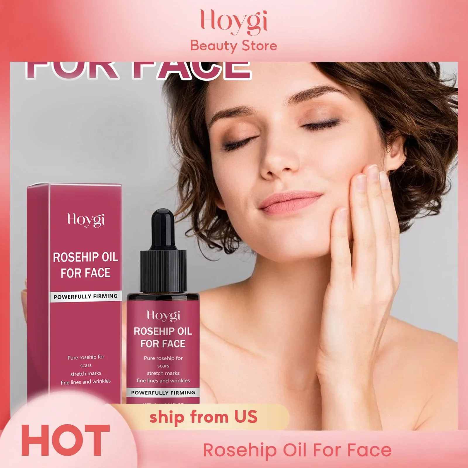 Pure Rosehip Oil Firming Delicate Pores Smooth Repair Facial Moisturizing Fade Fine Lines Wrinkles Acne Blackheads Face Care
Pure Rosehip Oil Firming Delicate Pores Smooth Repair Facial Moisturizing Fade Fine Lines Wrinkles Acne Blackheads Face Care