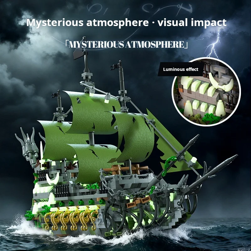 1576+PCS New Style Black Pirate Ship Ghost Ship Model Building Blocks Toy Desktop Decoration Kids' Birthday Gift For Boys Adults
1576+PCS New Style Black Pirate Ship Ghost Ship Model Building Blocks Toy Desktop Decoration Kids' Birthday Gift For Boys Adults