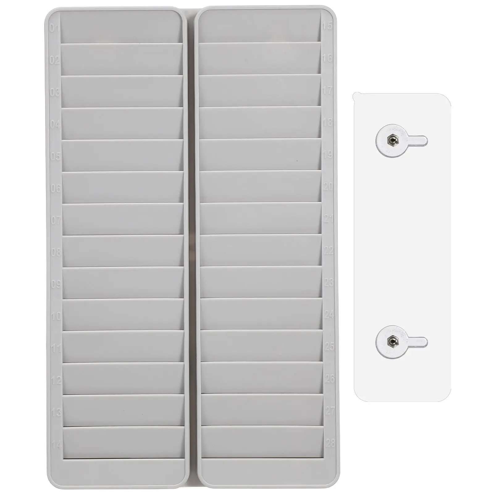 28-slots Card Holder Rack Wall Mount Clear PP Attendance Storage Organizer ID Badge Slot Plastic School Office Supply
28-slots Card Holder Rack Wall Mount Clear PP Attendance Storage Organizer ID Badge Slot Plastic School Office Supply