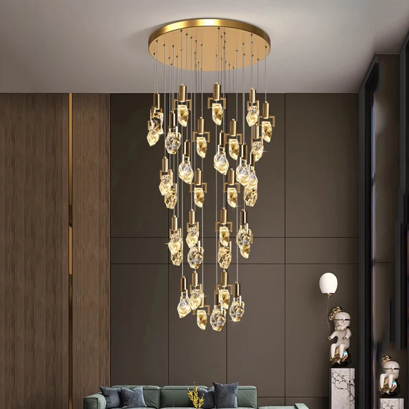 Modern home decoration crystal chandelier, stair Pendant lamp, living room Pendant lights, interior lighting
Modern home decoration crystal chandelier, stair Pendant lamp, living room Pendant lights, interior lighting