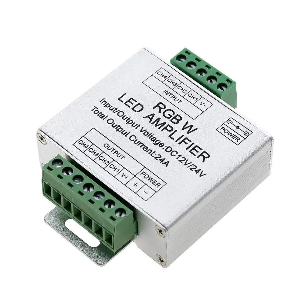 DC12-24V RGB RGBW усилитель 4-канальный 24A контроллер усилителя сигнала контроллер консоли с алюминиевым корпусом
DC12-24V RGB RGBW усилитель 4-канальный 24A контроллер усилителя сигнала контроллер консоли с алюминиевым корпусом