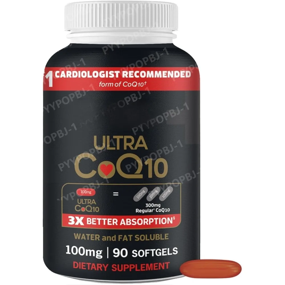 Ultra CoQ10 100mg Softgels 3x Better Absorption Antioxidant for Heart Health Energy Production 90 Count 3 Month Supply
Ultra CoQ10 100mg Softgels 3x Better Absorption Antioxidant for Heart Health Energy Production 90 Count 3 Month Supply