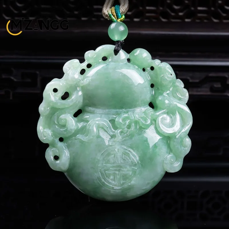 Natural A-grade Jadeite Long-lasting Gourd Pendant Thickly Crafted High-ice Jade Mascot Necklace Men and Women High-end Gift
Natural A-grade Jadeite Long-lasting Gourd Pendant Thickly Crafted High-ice Jade Mascot Necklace Men and Women High-end Gift