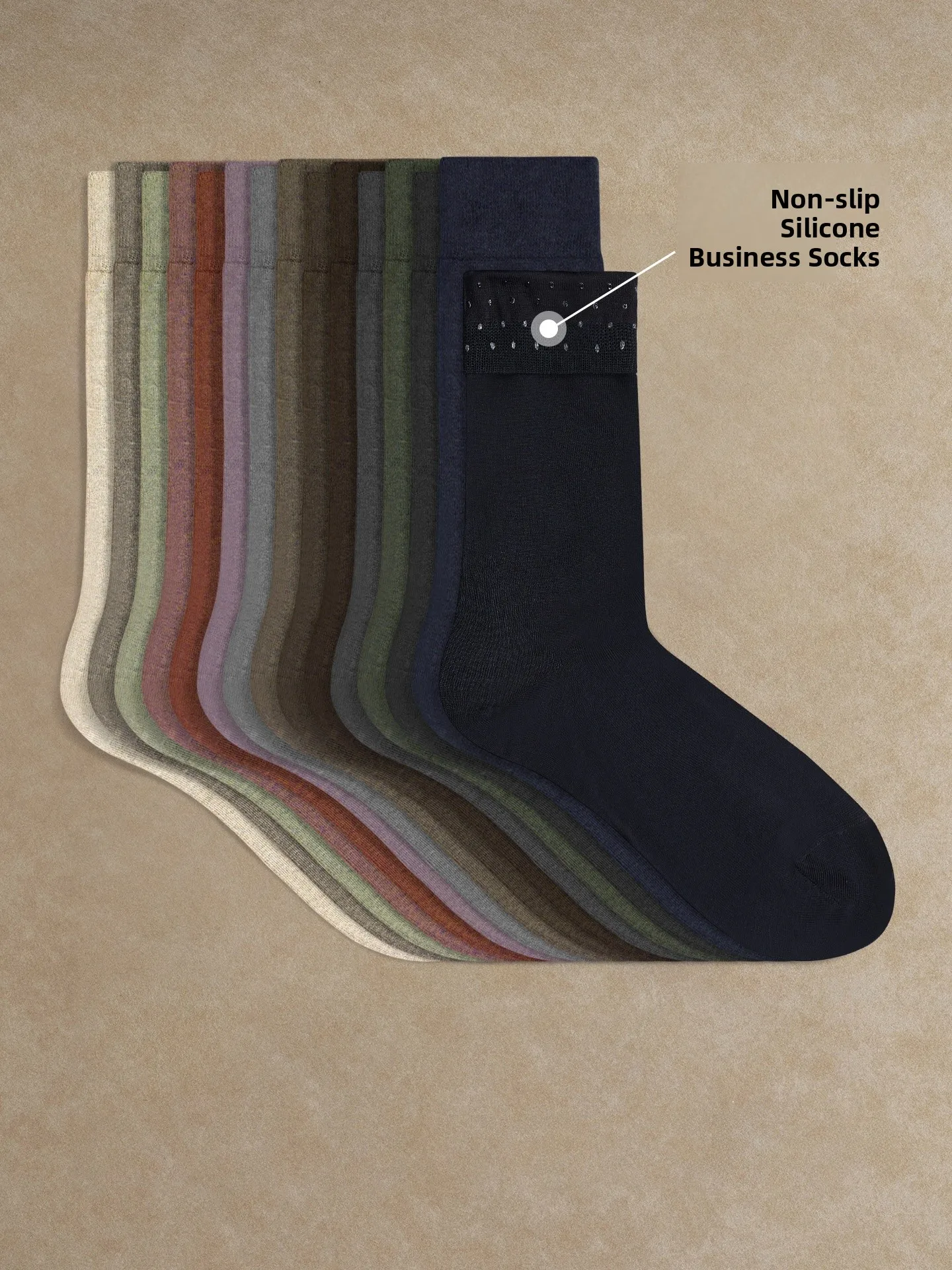CULTUM Men's Business Socks Pure Color Flat Weave High Density Silk Cotton Mid-Calf Absorb Sweat Thin Tube Socks
CULTUM Men's Business Socks Pure Color Flat Weave High Density Silk Cotton Mid-Calf Absorb Sweat Thin Tube Socks