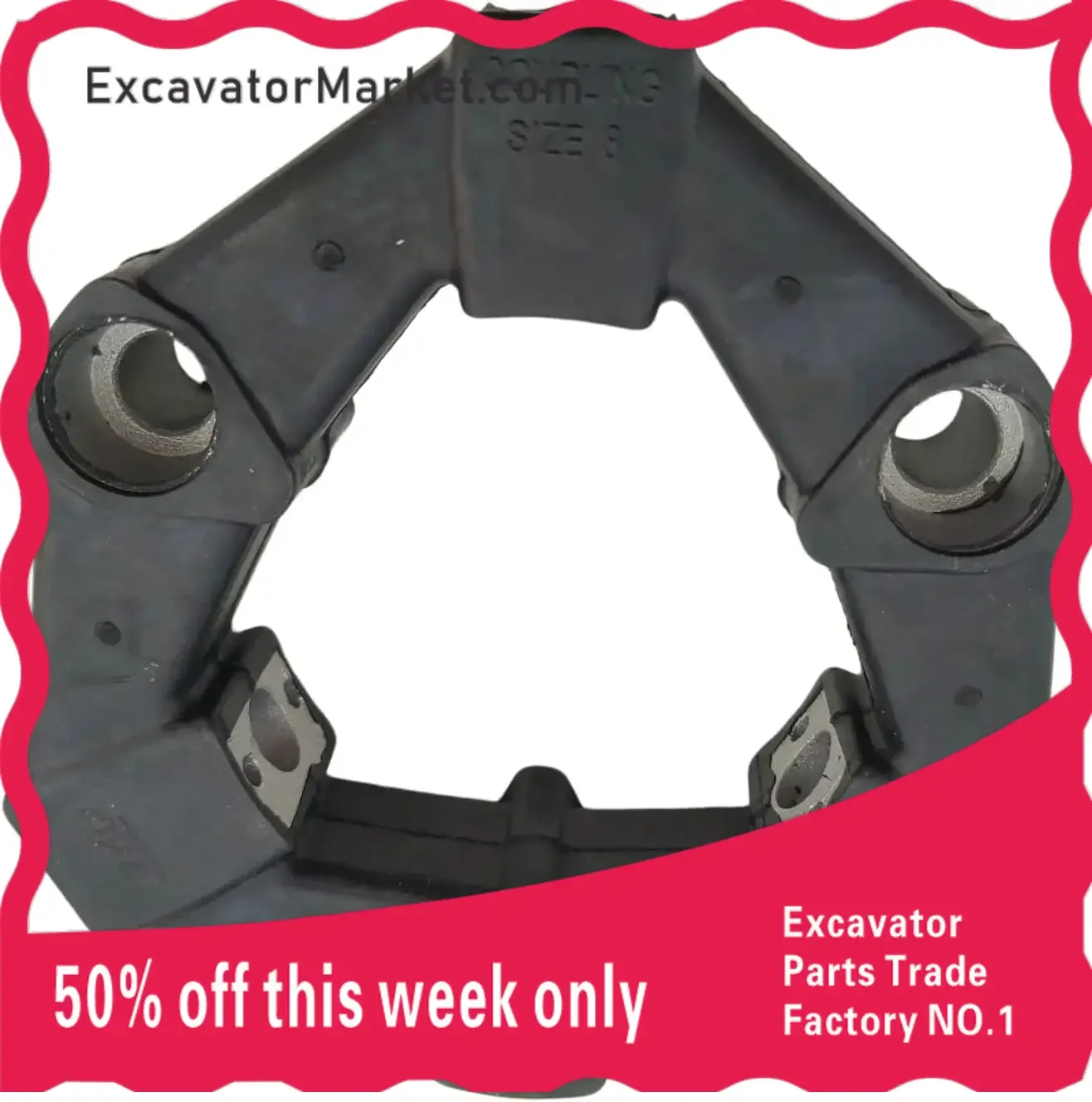 Wheel Damping Rubber Connection Rubber Spline Teeth Hydraulic Pump Main Pump Engine Coupling Excavator Supplies Excavator Parts
Wheel Damping Rubber Connection Rubber Spline Teeth Hydraulic Pump Main Pump Engine Coupling Excavator Supplies Excavator Parts
