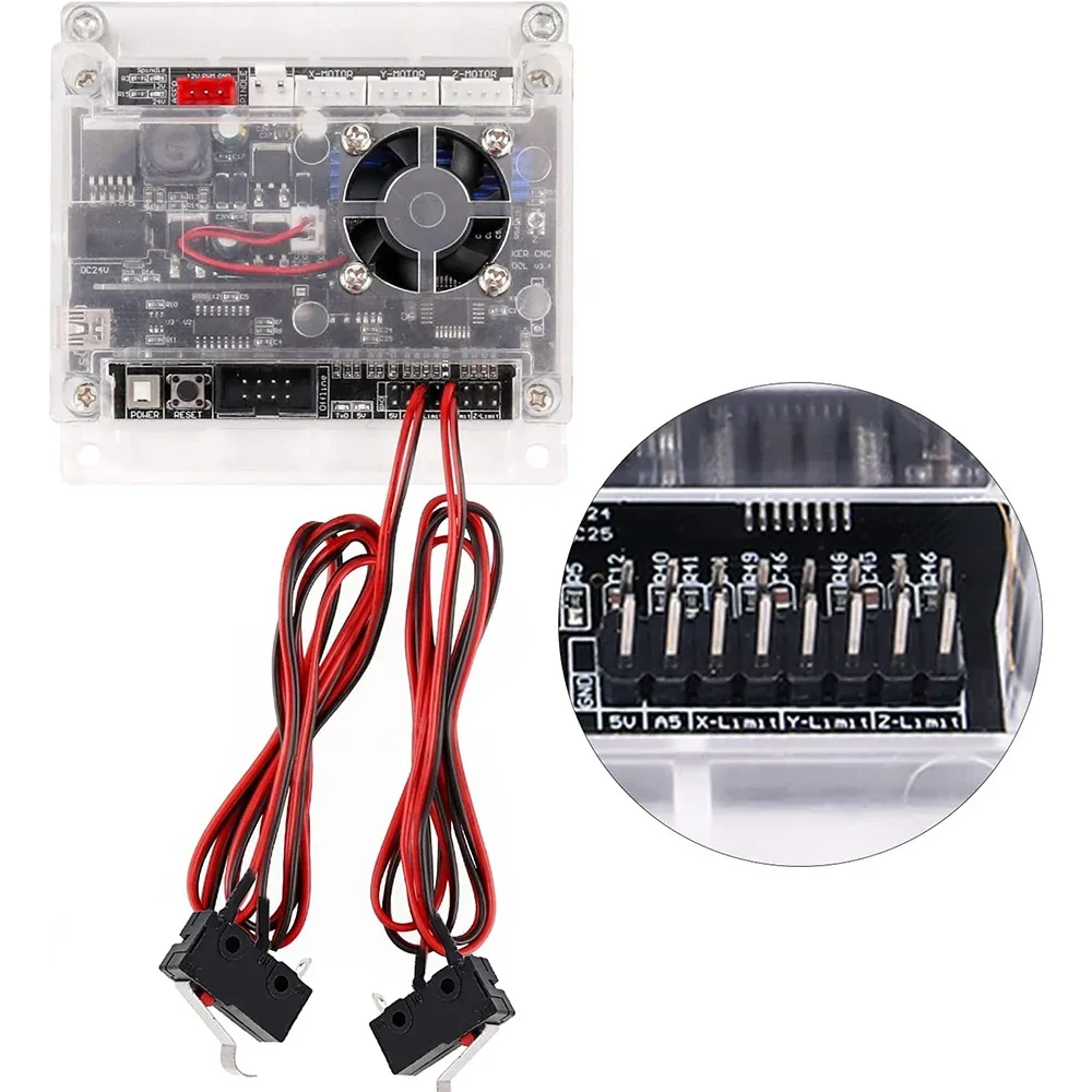 Limit Switch Emergency Stop Switch Part Engraving Machine Accessories for CNC 3018 PRO /3018 Max /3020 Plus Router
Limit Switch Emergency Stop Switch Part Engraving Machine Accessories for CNC 3018 PRO /3018 Max /3020 Plus Router
