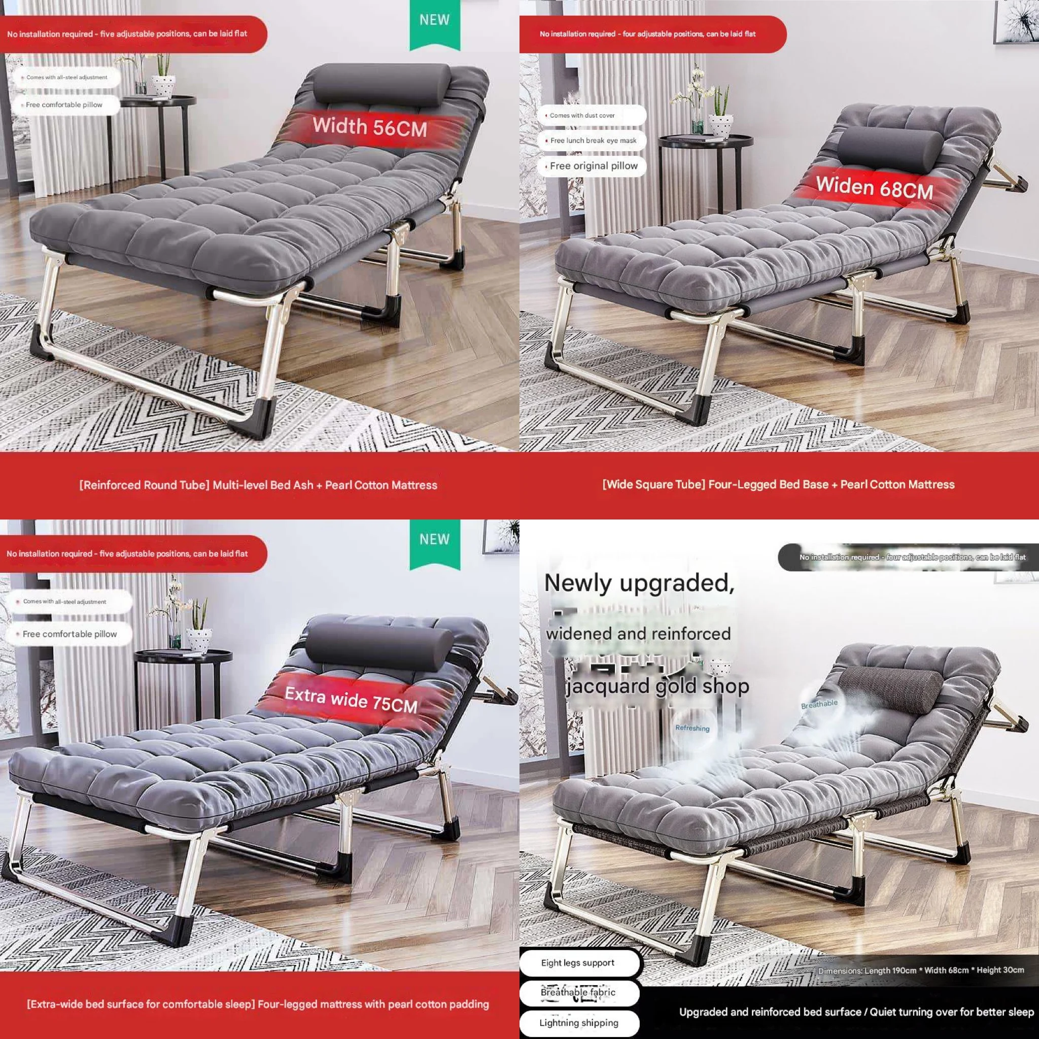 Lightweight Portable Folding Camping Bed New Design Simple Travel Outdoor Sleeping Bed for Easy Storage And Transport
Lightweight Portable Folding Camping Bed New Design Simple Travel Outdoor Sleeping Bed for Easy Storage And Transport
