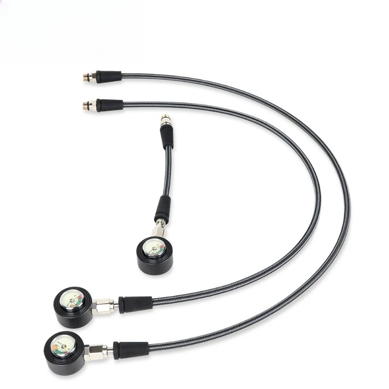 Submersible Residual Pressure Gauge Residual Pressure Tube Braided Carbon Fiber Luminous Pressure Gauge BCD Regulator
Submersible Residual Pressure Gauge Residual Pressure Tube Braided Carbon Fiber Luminous Pressure Gauge BCD Regulator