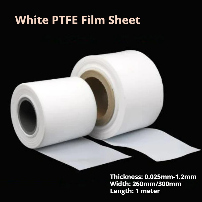 1 Meter White PTFE Film Thickness 0.025mm-1.2mm High Strength Temperature PTFE Sheet Width 260mm/300mm
1 Meter White PTFE Film Thickness 0.025mm-1.2mm High Strength Temperature PTFE Sheet Width 260mm/300mm