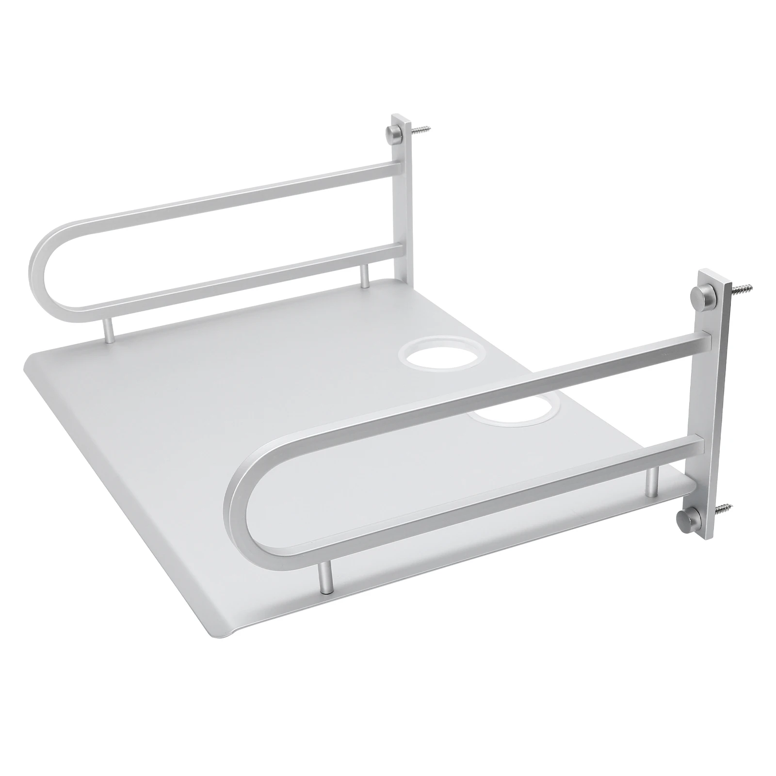 Wall Mounted Storage Rack Aluminum Floating Shelves Bedroom Kitchen Living Room Hanging Organizer Silver High Grade Metal Sturdy
Wall Mounted Storage Rack Aluminum Floating Shelves Bedroom Kitchen Living Room Hanging Organizer Silver High Grade Metal Sturdy