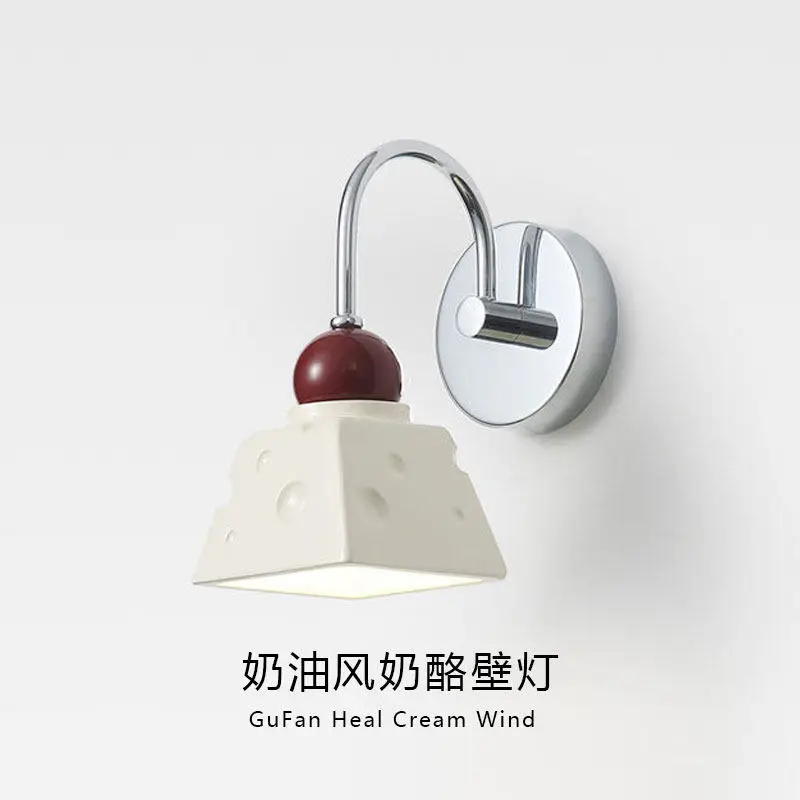 Nordic Cream Style Cheese Bedside Wall Lamp Bedroom Living Room Background Corridor Children's Room Modern Minimalist Wall Light
Nordic Cream Style Cheese Bedside Wall Lamp Bedroom Living Room Background Corridor Children's Room Modern Minimalist Wall Light