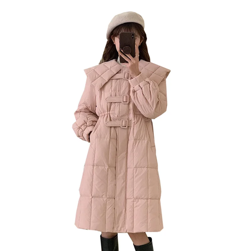Pink Down Jacket Women Casual Loose Winter Long Coat Female Fashion Long sleeved Outwear White Duck down
Pink Down Jacket Women Casual Loose Winter Long Coat Female Fashion Long sleeved Outwear White Duck down