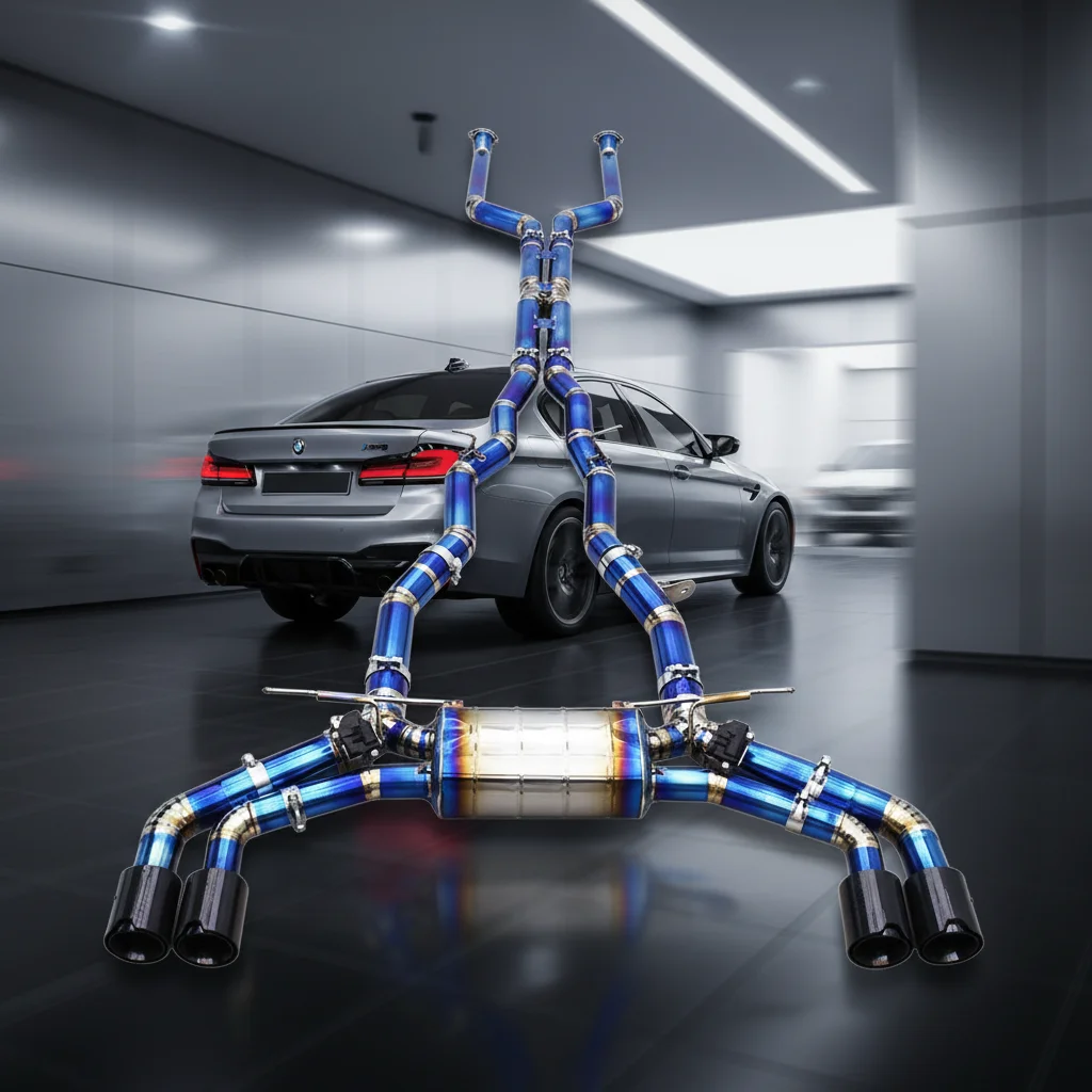 Custom Valved Exhaust Catback System For BMW G90 M5 M6 G99 LCI 4.4T 2024-2025 With OPF Titanium Pipes Muffler Remote Control
Custom Valved Exhaust Catback System For BMW G90 M5 M6 G99 LCI 4.4T 2024-2025 With OPF Titanium Pipes Muffler Remote Control