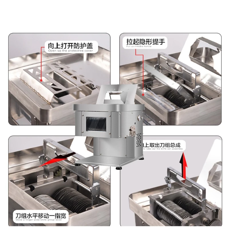 Meat Slicer Commercial Meat Cutter Meat Slicing Machine Meat Shredded Diced machine 110 220V
Meat Slicer Commercial Meat Cutter Meat Slicing Machine Meat Shredded Diced machine 110 220V