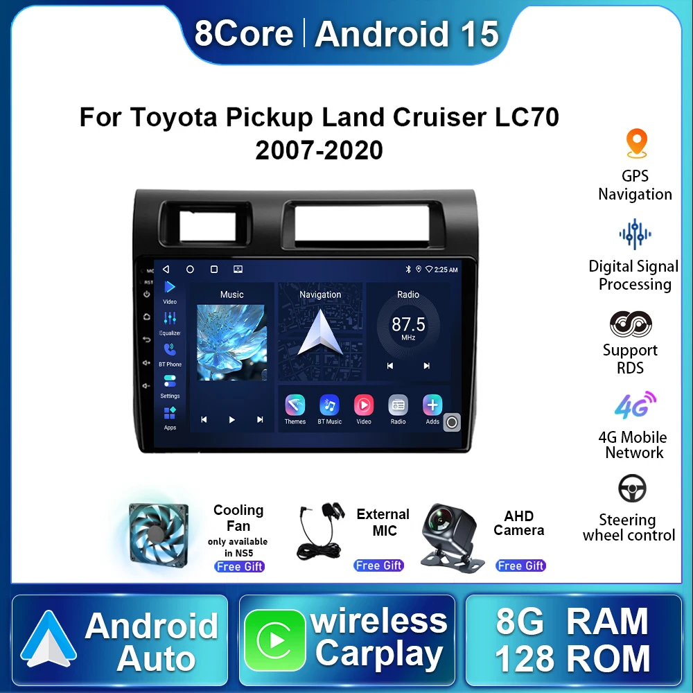 Android15 авторадио для Toyota Pickup Land Cruiser LC70 LC79 Series 2007-2020 автомобильный мультимедийный стереоплеер Carplay NavigationGPS
Android15 авторадио для Toyota Pickup Land Cruiser LC70 LC79 Series 2007-2020 автомобильный мультимедийный стереоплеер Carplay NavigationGPS