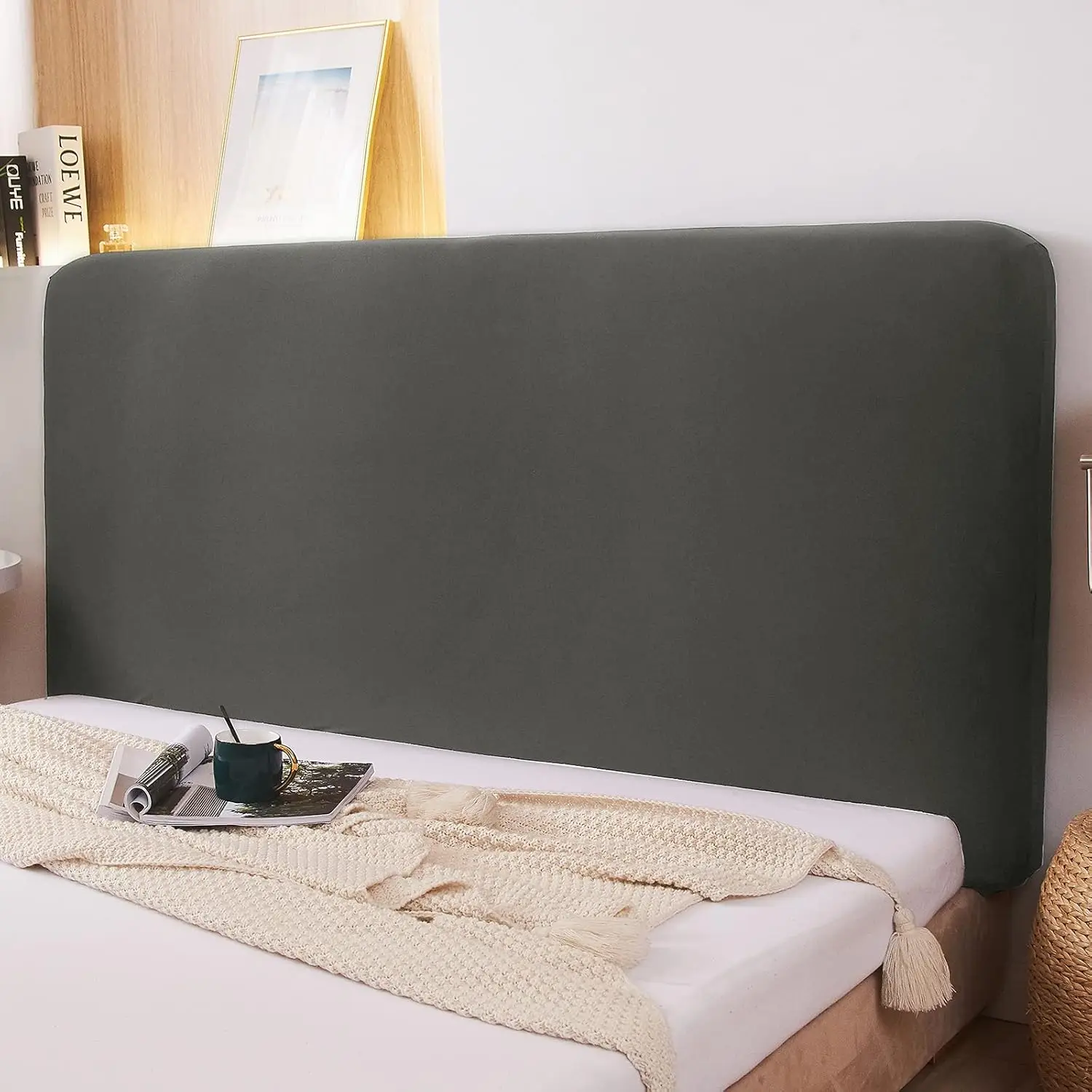 Stretch Bed Headboard Slipcover 180 Gsm Thi Fabric Solid Color Dustproof Bed Head Protector Cover For Bedroom Décor (Dark Gray,
Stretch Bed Headboard Slipcover 180 Gsm Thi Fabric Solid Color Dustproof Bed Head Protector Cover For Bedroom Décor (Dark Gray,