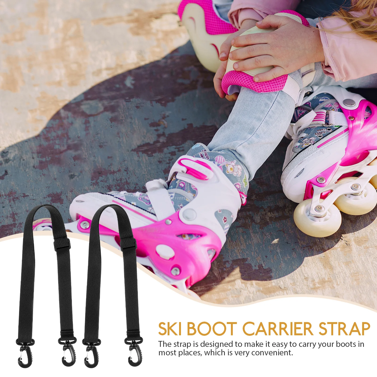 2pcs Ski Boot Straps Black 2.5CM Adjustable Portable Carrying Ribbon for Boots Skates Roller Leash Accessories
2pcs Ski Boot Straps Black 2.5CM Adjustable Portable Carrying Ribbon for Boots Skates Roller Leash Accessories