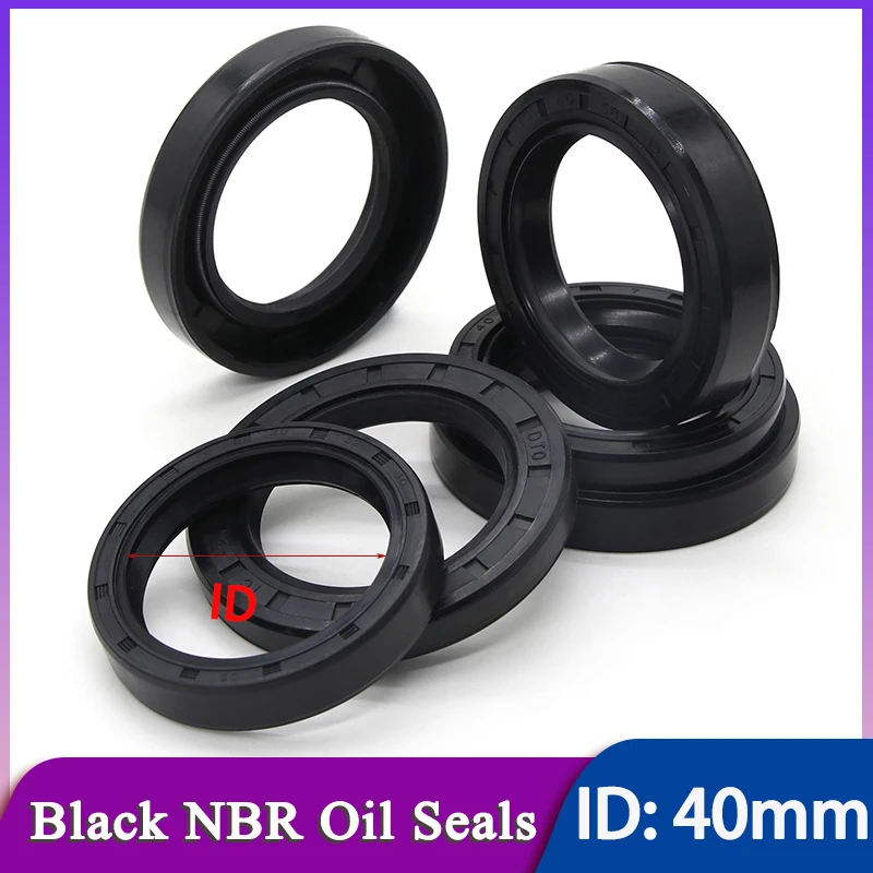 1pc Black NBR Framework Oil Seal ID 40mm TC-40*50/52/55/58/60/62/64/68/70/75/80/85/90*5/7/8/10/12mm Nitrile Rubber Shaft Gaskets
1pc Black NBR Framework Oil Seal ID 40mm TC-40*50/52/55/58/60/62/64/68/70/75/80/85/90*5/7/8/10/12mm Nitrile Rubber Shaft Gaskets