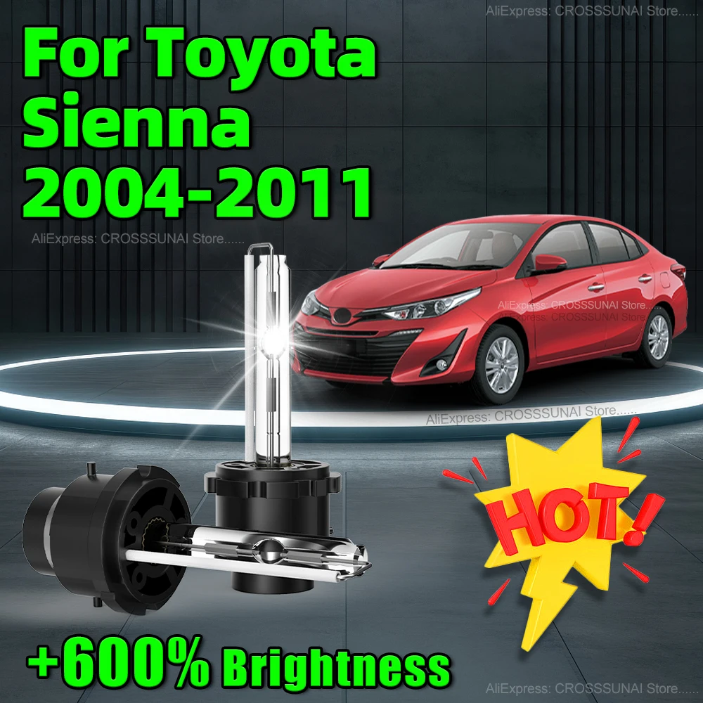 2PCS 6000K HID Xenon Bulbs 35W D2S Replacement Lamp Car Headlight For Toyota Sienna 2004 2005 2006 2007 2008 2009 2010 2011
2PCS 6000K HID Xenon Bulbs 35W D2S Replacement Lamp Car Headlight For Toyota Sienna 2004 2005 2006 2007 2008 2009 2010 2011
