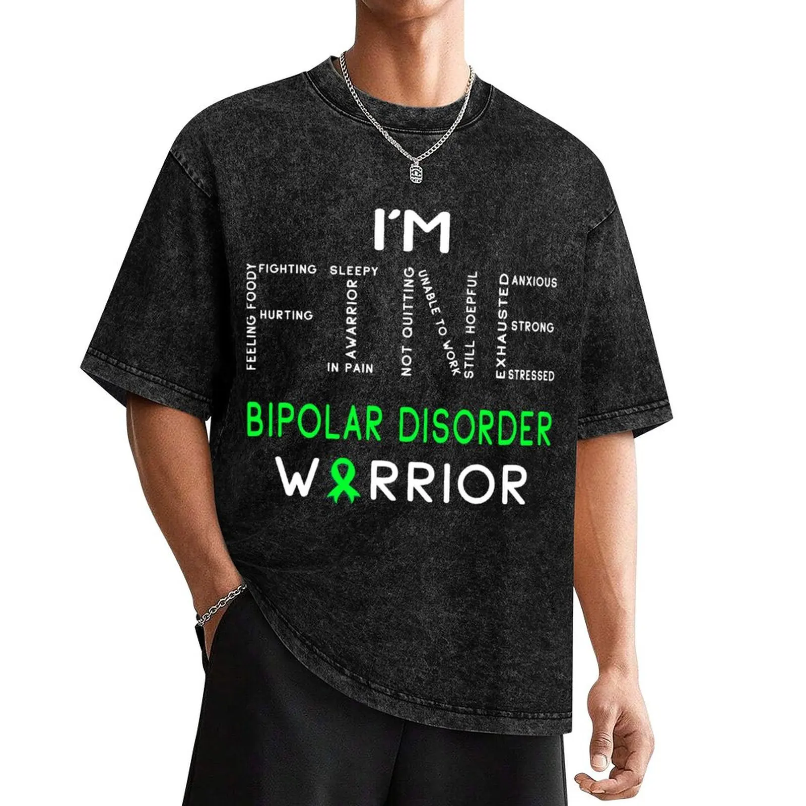 I'm Bipolar Disorder Warrior - I'm FINE T-Shirt graphic t shirts topping oversized t shirts for men
I'm Bipolar Disorder Warrior - I'm FINE T-Shirt graphic t shirts topping oversized t shirts for men