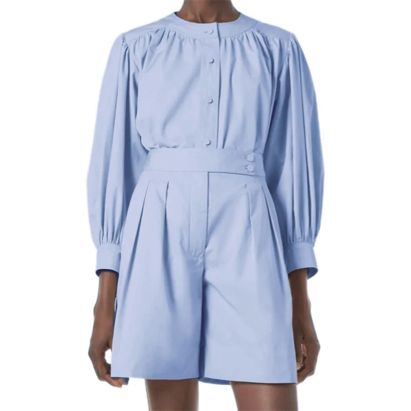 Women's two pieces set New high-quality pure cotton women's shirt for summer 2025 High waisted pleated skirt y2k short skirt set
Women's two pieces set New high-quality pure cotton women's shirt for summer 2025 High waisted pleated skirt y2k short skirt set