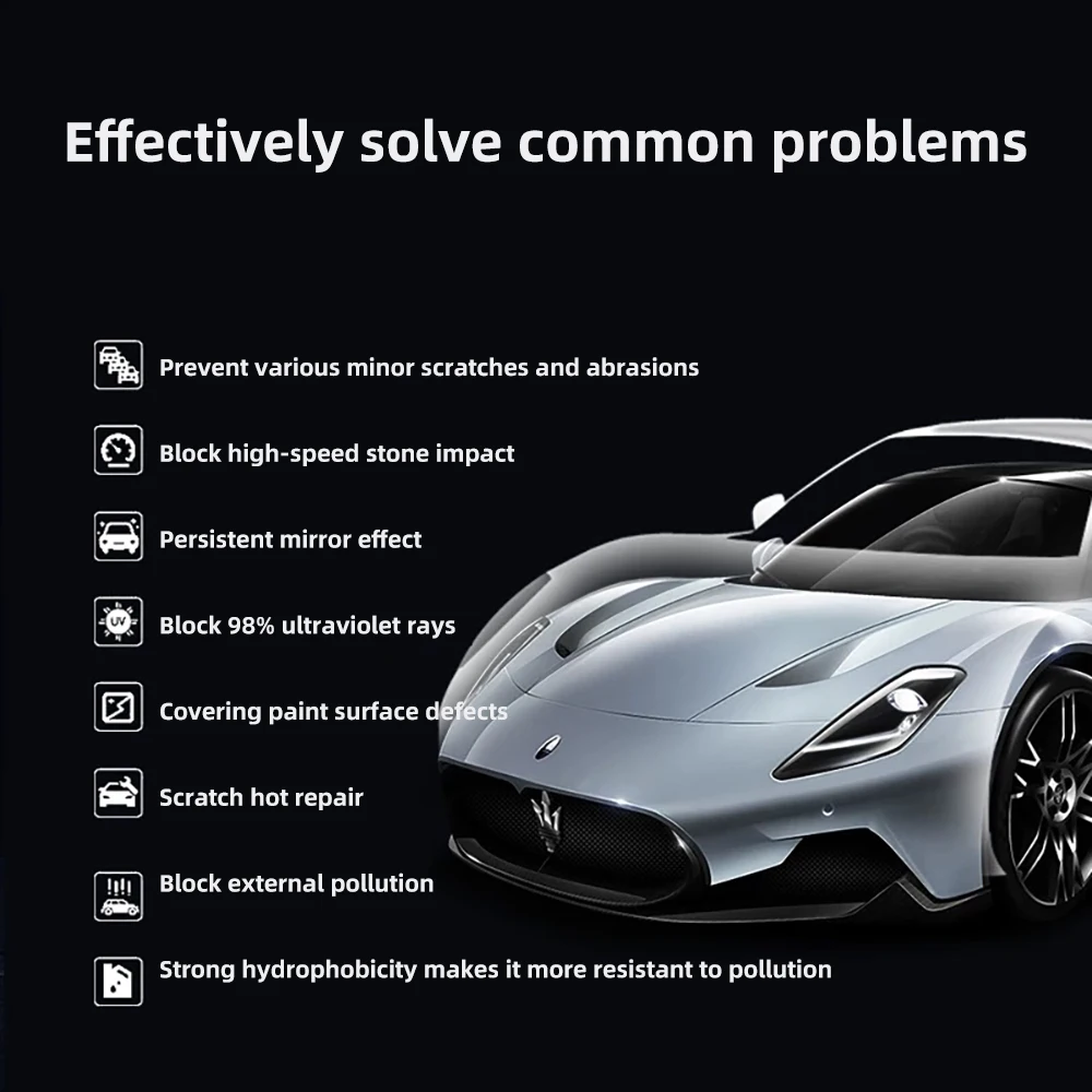 TPU Car Protective Film PPF High Transparency Car Body and Door Edge Paint Anti-Scratch, UV Protection, Corrosion-Resista 8.5mil
TPU Car Protective Film PPF High Transparency Car Body and Door Edge Paint Anti-Scratch, UV Protection, Corrosion-Resista 8.5mil