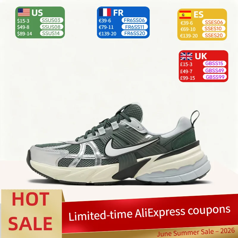 Nike V2K Comfortable Breathable Soft Versatile Lightweight Low-Top Lifestyle Casual Shoes Men's Grey-Green HJ4497-300
Nike V2K Comfortable Breathable Soft Versatile Lightweight Low-Top Lifestyle Casual Shoes Men's Grey-Green HJ4497-300