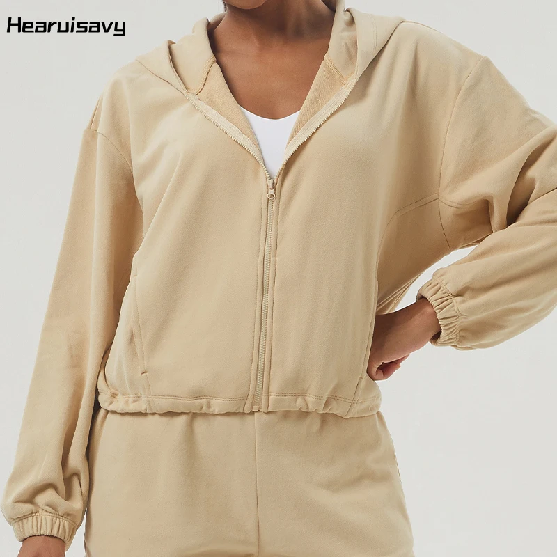Hearuisavy Autumn Zipper Hood Sweatshirt Workout Jacket Women Sportswear Streetwear Female Casual Hoodies Sports Coat Women
Hearuisavy Autumn Zipper Hood Sweatshirt Workout Jacket Women Sportswear Streetwear Female Casual Hoodies Sports Coat Women