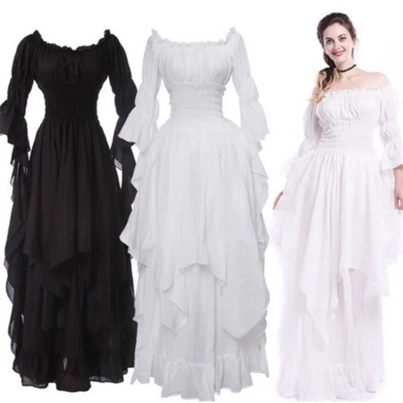 Luxury Gorgeous Lace Flared Sleeve Dresses Dresses Dresses Vintage Gothic Gowns cosplay Prom Princess Dresses
Luxury Gorgeous Lace Flared Sleeve Dresses Dresses Dresses Vintage Gothic Gowns cosplay Prom Princess Dresses