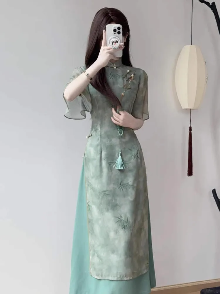 Длинная юбка в традиционном китайском стиле для молодых девушек, художественная, для повседневной носки, летняя новинка.
Длинная юбка в традиционном китайском стиле для молодых девушек, художественная, для повседневной носки, летняя новинка.