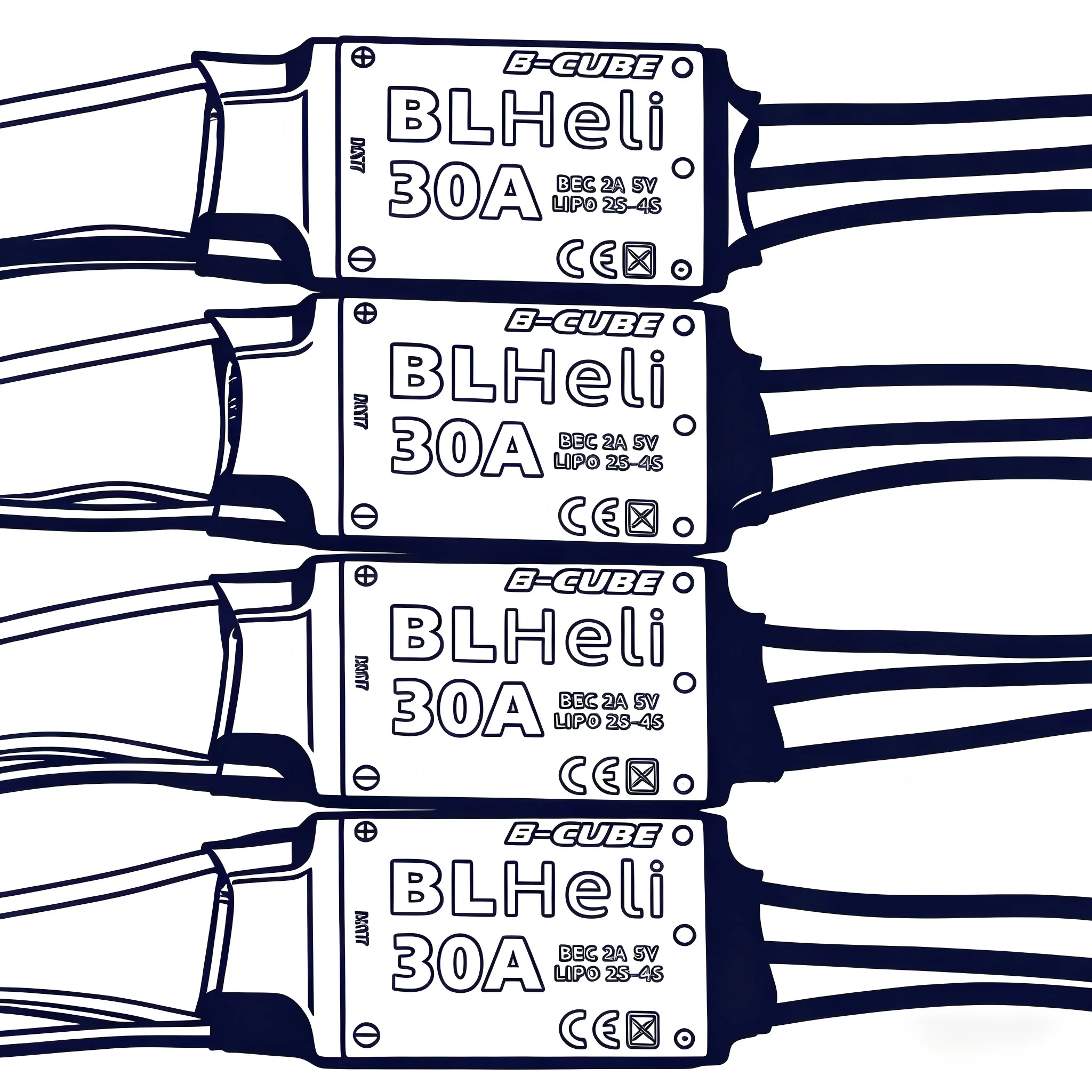 SkyEye BLHeli Series 30A 40A ESC for RC Multirotor Airplane Fixed-Wing FPV Racing Drone F450 F550 diy Parts
SkyEye BLHeli Series 30A 40A ESC for RC Multirotor Airplane Fixed-Wing FPV Racing Drone F450 F550 diy Parts