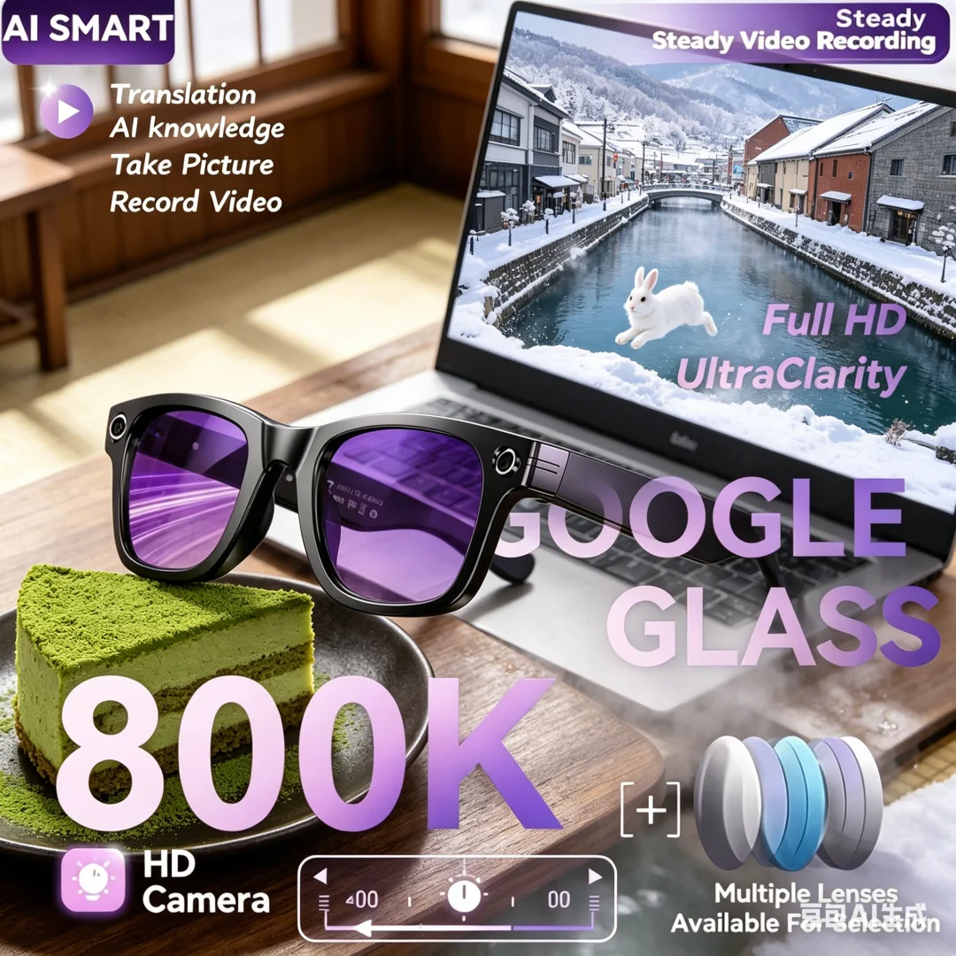 Majestic AI Smart Glasses New 800W Camera AI Glasses Men Color-Changing Smart Translation Glasses Video Recording Smart Sunglass
Majestic AI Smart Glasses New 800W Camera AI Glasses Men Color-Changing Smart Translation Glasses Video Recording Smart Sunglass