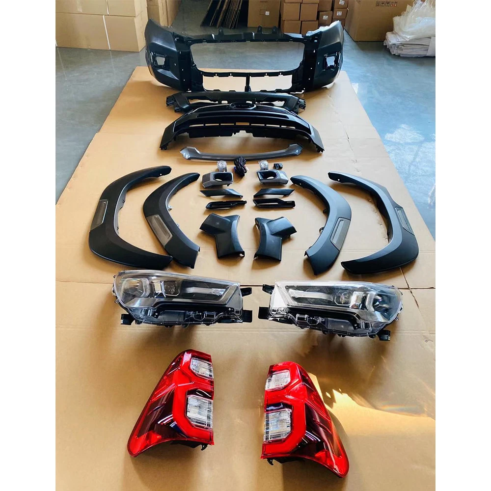 Pickup 4x4 car parts front bumper body kit Toyota Hilux 2004 Vigo upgraded to Rocco 2020
Pickup 4x4 car parts front bumper body kit Toyota Hilux 2004 Vigo upgraded to Rocco 2020