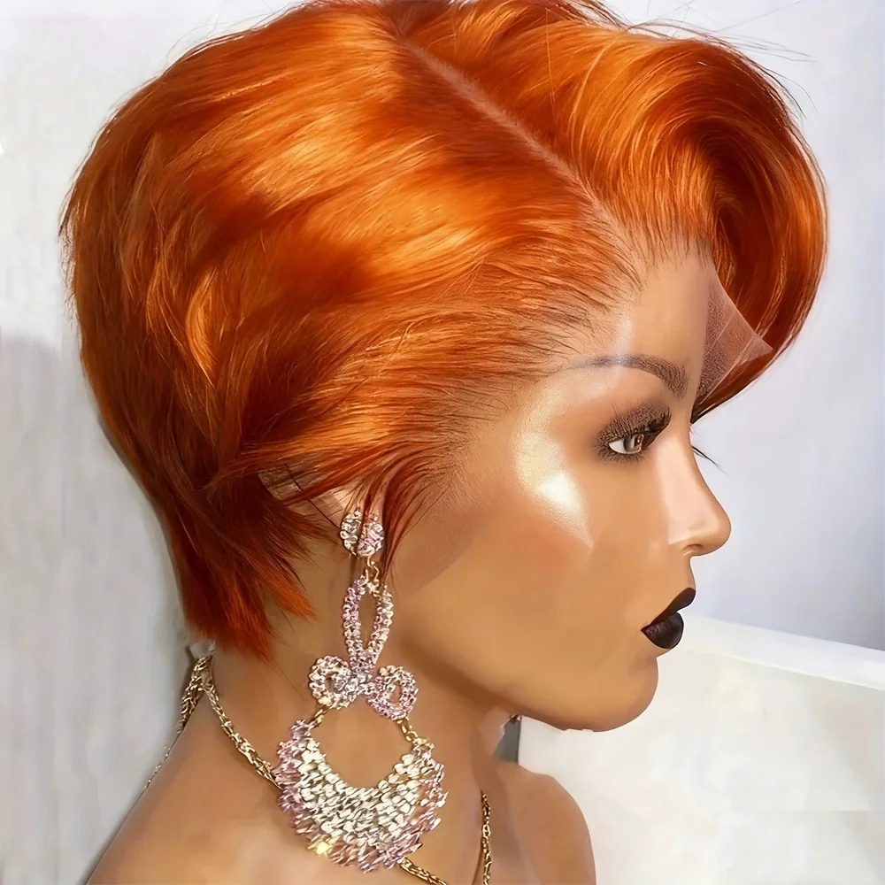 8 дюймов Рыжий оранжевый 13x4 Прозрачный парик фронта шнурка для женщин Pixie Cut Staright Парик из натуральных волос Короткий парик Боб 180% Плотность
8 дюймов Рыжий оранжевый 13x4 Прозрачный парик фронта шнурка для женщин Pixie Cut Staright Парик из натуральных волос Короткий парик Боб 180% Плотность