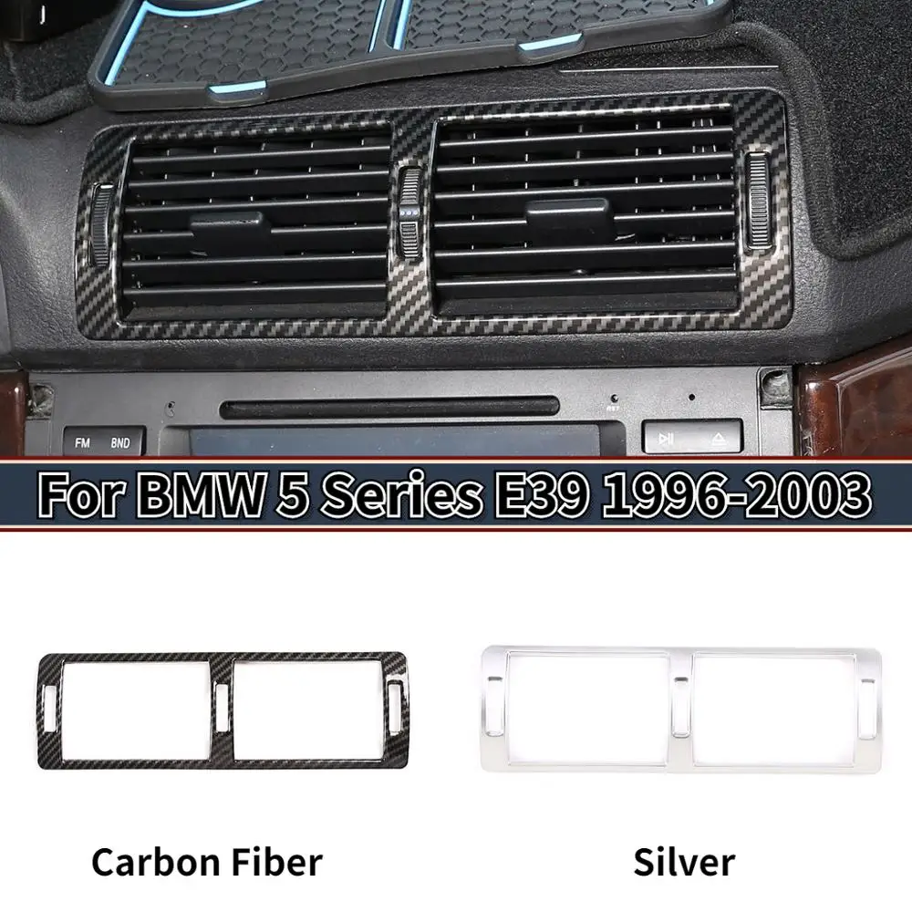 For BMW E39 5 Series96-03 ABS Chrome/Carbon Fiber Texture Center Console Air Conditioning Outlet Vent Frame Trim Car Accessories
For BMW E39 5 Series96-03 ABS Chrome/Carbon Fiber Texture Center Console Air Conditioning Outlet Vent Frame Trim Car Accessories