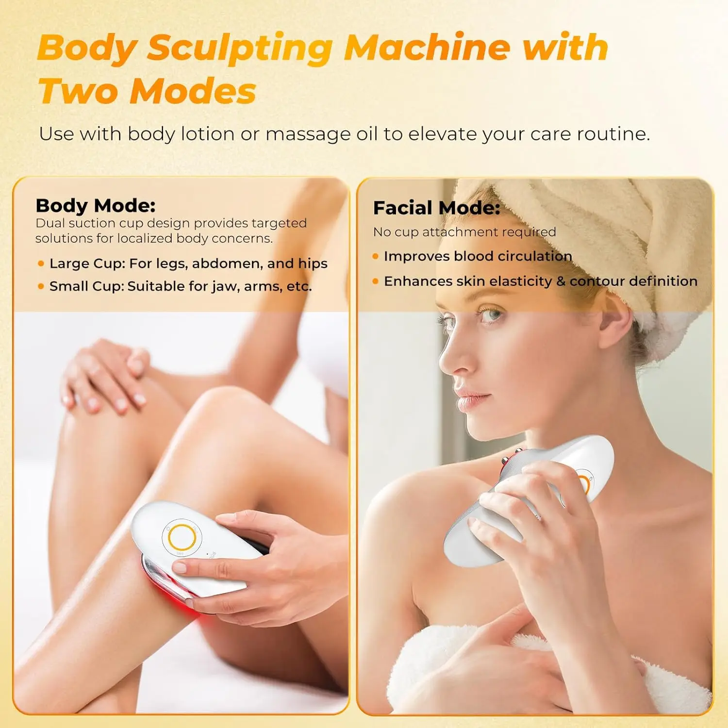 3-in-1 Cellulite Massage - Body Sculpting Machine Home Use Cupping Therapy Tool for Belly, Arms, Legs, Waist - 2 Modes Portable
3-in-1 Cellulite Massage - Body Sculpting Machine Home Use Cupping Therapy Tool for Belly, Arms, Legs, Waist - 2 Modes Portable