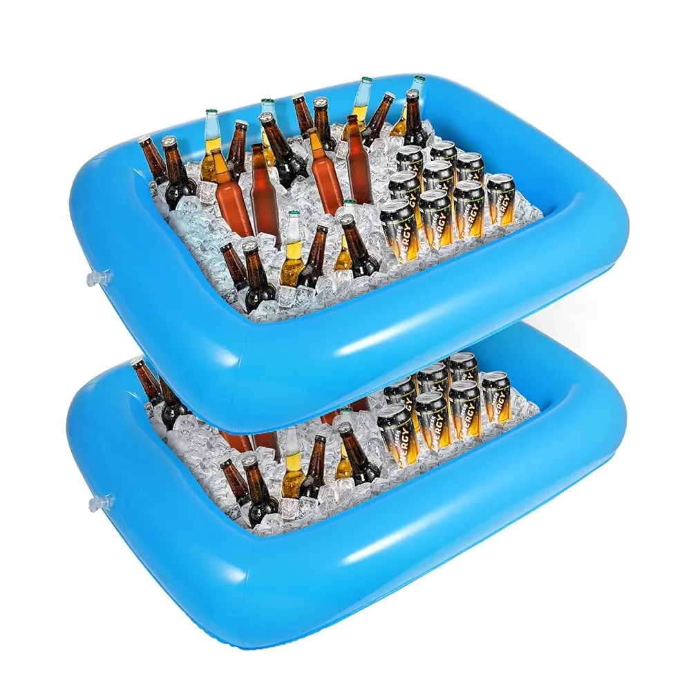 2 Pcs Inflatable Serving Bar, Tray Food Drink Containers, Buffet Cooler With Drain Plug, Picnic Ice Food Serving Trays, For
2 Pcs Inflatable Serving Bar, Tray Food Drink Containers, Buffet Cooler With Drain Plug, Picnic Ice Food Serving Trays, For