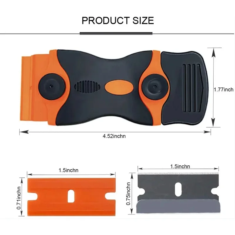 Пластиковые/металлические скребки с лезвиями бритвы для окон автомобиля, виниловая пленка, чистящая клейкая пленка, инструмент для удаления керамического порошка
Пластиковые/металлические скребки с лезвиями бритвы для окон автомобиля, виниловая пленка, чистящая клейкая пленка, инструмент для удаления керамического порошка
