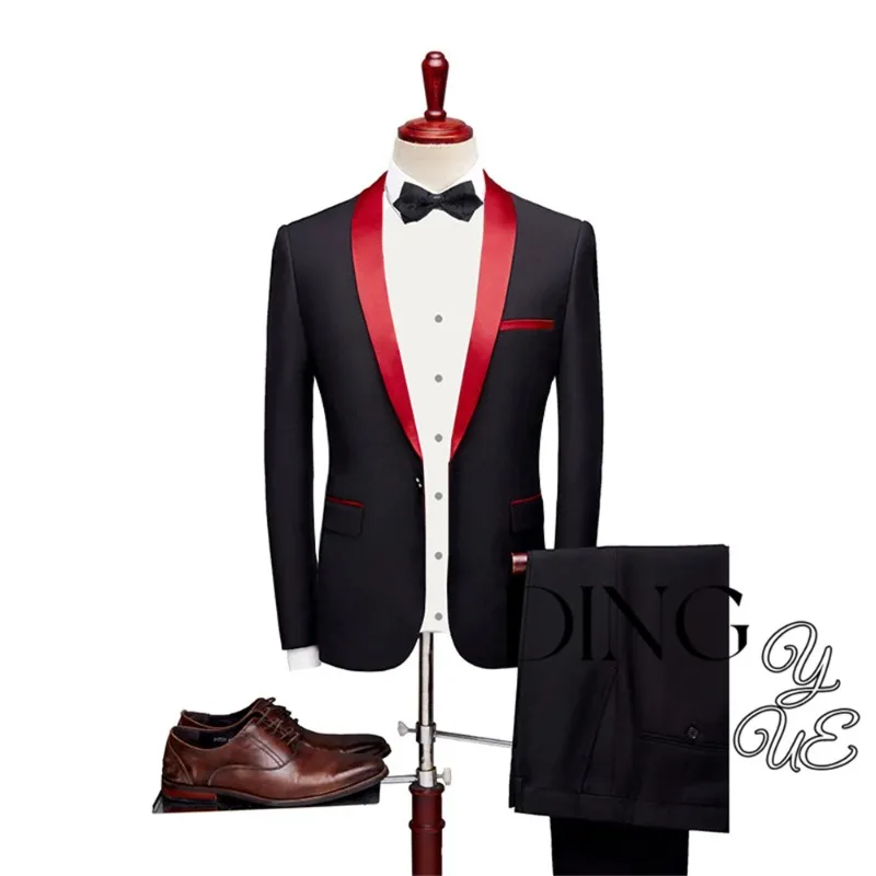 Elegant Wedding Tailcoat Slim Fit Men's Groom 3-piece Groom Set Men's Formal Business Suit (Suit+Tank Top+Pants)
Elegant Wedding Tailcoat Slim Fit Men's Groom 3-piece Groom Set Men's Formal Business Suit (Suit+Tank Top+Pants)
