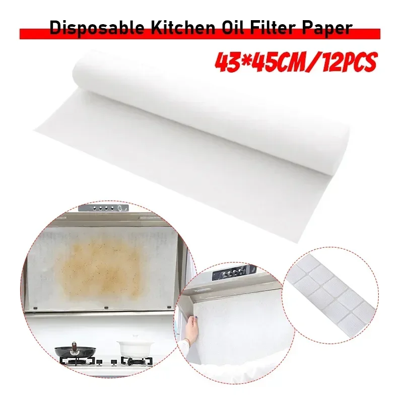 Disposable Kitchen Oil Filter Paper Cooker Hood Filter Non-woven Anti Oil Cotton Filters Extractor Fan Protection 12pcs 43x45cm
Disposable Kitchen Oil Filter Paper Cooker Hood Filter Non-woven Anti Oil Cotton Filters Extractor Fan Protection 12pcs 43x45cm