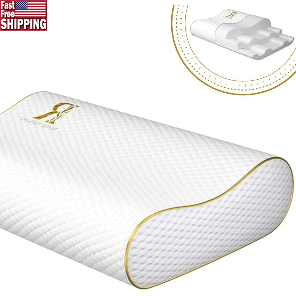 Memory Foam Contour Pillow Neck Pain Relief Cervical Pillow Ergonomic Support Adjustable Loft Back Side Sleepers Comfort
Memory Foam Contour Pillow Neck Pain Relief Cervical Pillow Ergonomic Support Adjustable Loft Back Side Sleepers Comfort