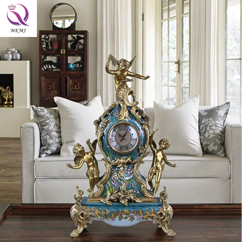 Good Price Angel Desk Clock Ceramic With Brass Base Ornaments Luxury Table Clock Decor Accessories for Home Decoration
Good Price Angel Desk Clock Ceramic With Brass Base Ornaments Luxury Table Clock Decor Accessories for Home Decoration